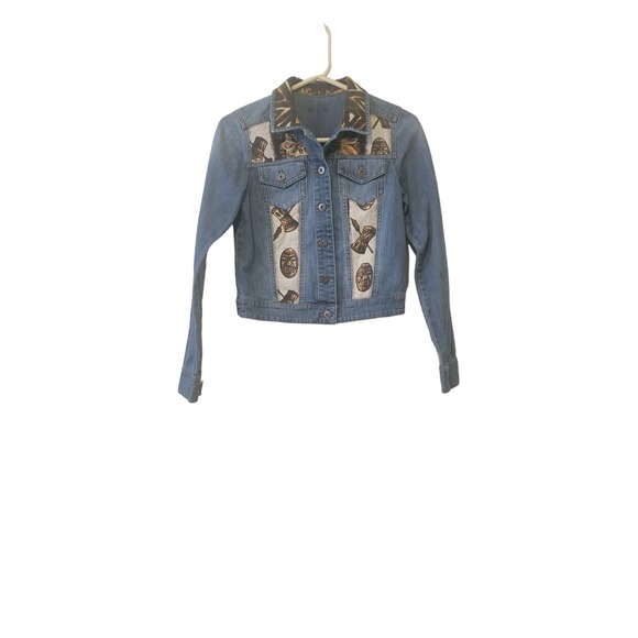 Upcycled denim jacket - Picture 1 of 5